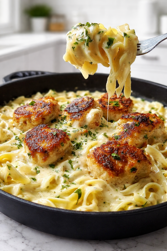 One-Pan Chicken with Buttered Noodles