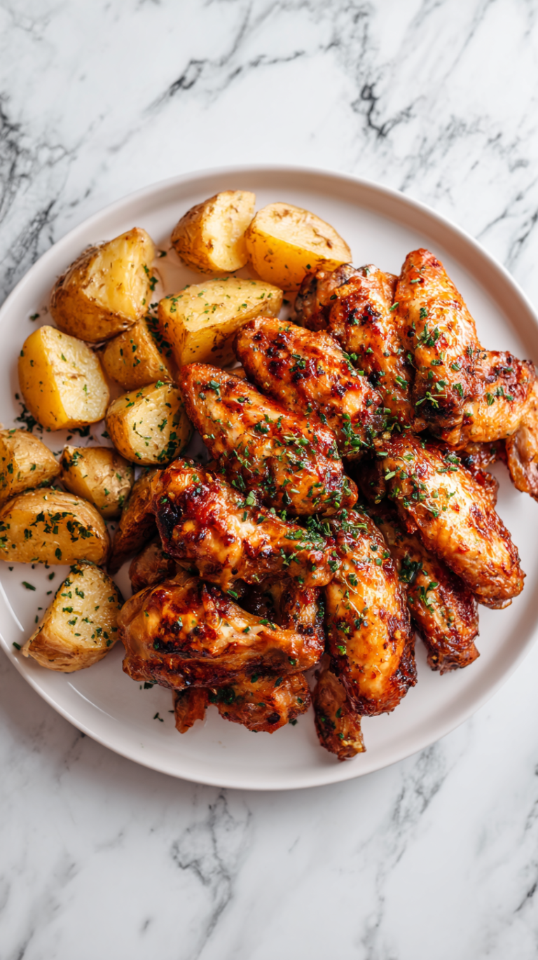 Smothered Garlic Chicken with Buttery Potatoes