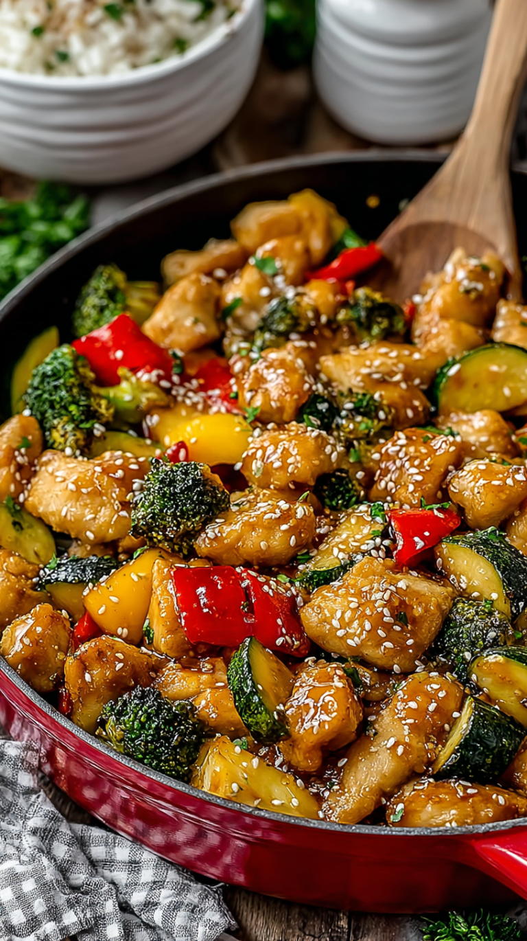 Healthy Chicken and Vegetables Skillet