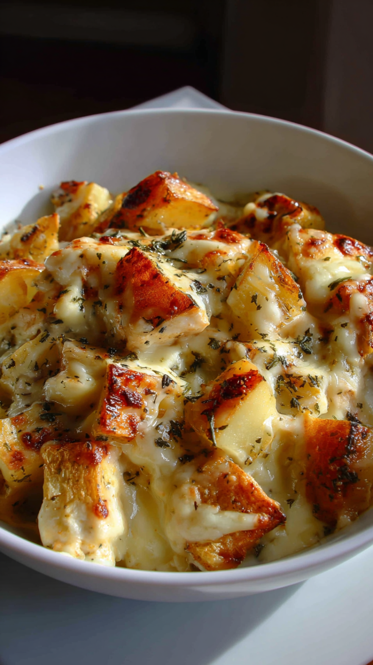 Garlic Parmesan Crockpot Chicken and Potatoes