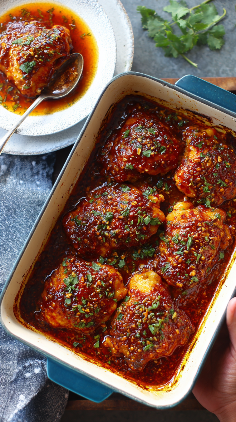 Sweet Glazed Chicken Thighs
