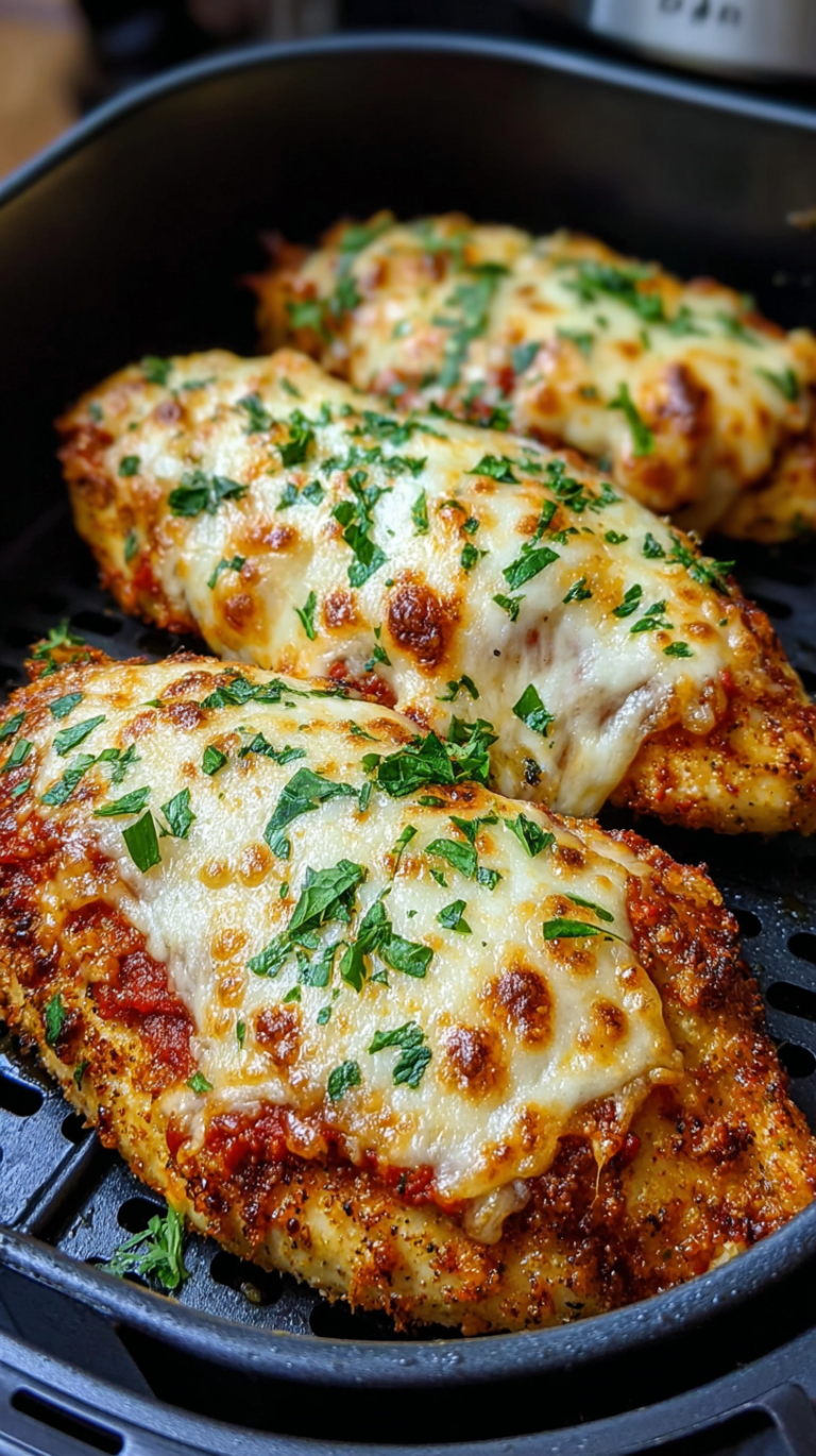 Air Fryer Chicken Parmesan — The Crispy, Cheesy Classic That Finally Works Without a Deep Fryer