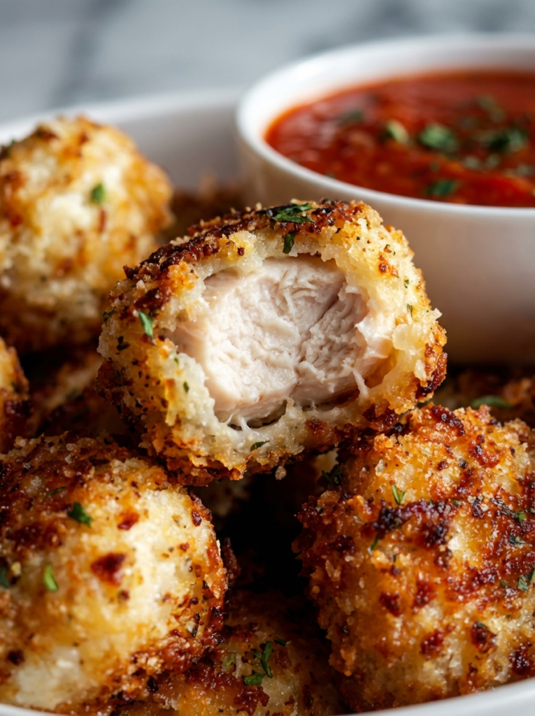 Crunchy Parmesan Chicken Bites
