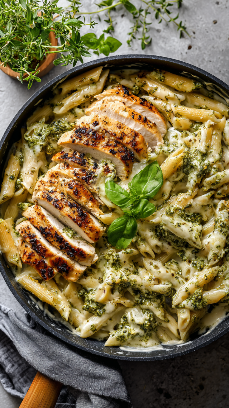 One Pot chicken Pesto Pasta