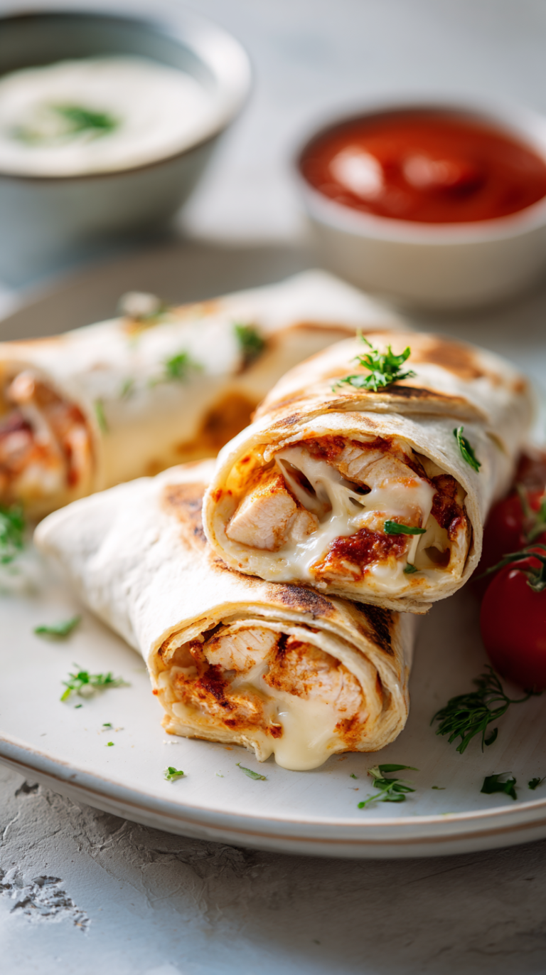 Air Fried Chicken Tortilla Wraps — The Crispy, Melty Dinner That Takes 12 Minutes