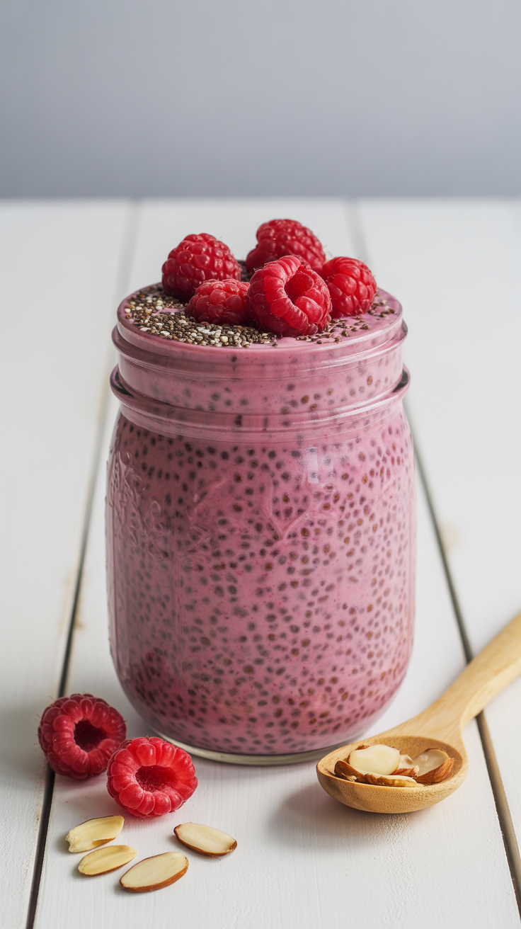 Raspberry Chia Pudding
